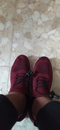 Customer photo review of Ortho Stretch Cushion Shoes - Red