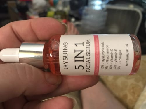 Customer photo review of JaySuing Mist: 5 In 1 Vitamin C Hyaluronic Acid Facial Serum for Skin Care