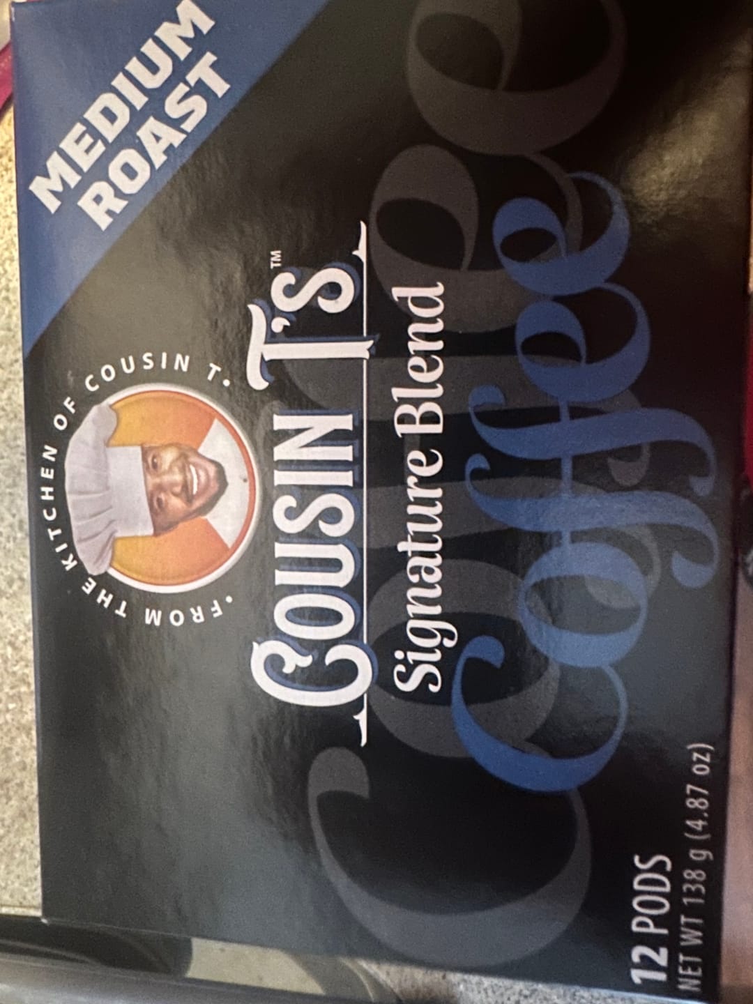 Customer photo review of Cousin T's Signature Blend Medium Roast Coffee