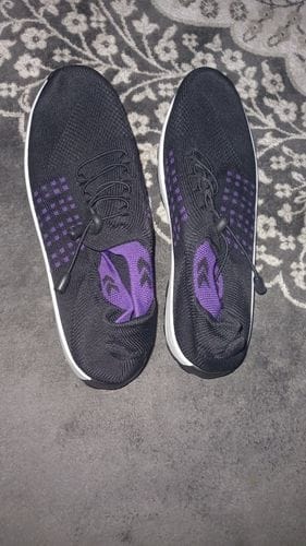 Customer photo review of Ortho Stretch Cushion Shoes - Black Purple