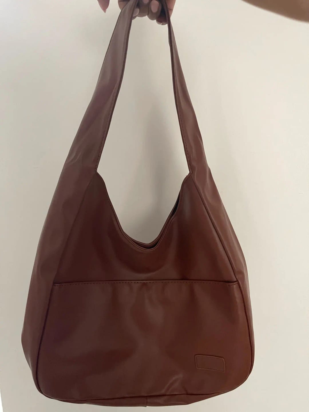 Customer photo review of MEYA - Grand Sac à Main Tendance en Cuir Marron