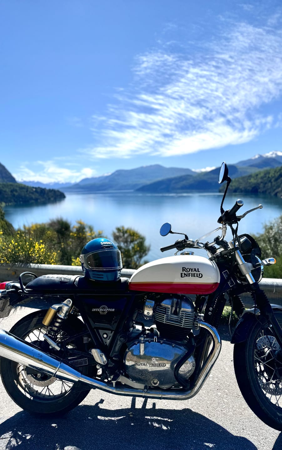 Customer photo review of touring leather seat crafted to fit royal enfield interceptor 650 / gt 650