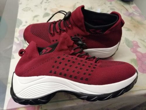Customer photo review of Ortho Stretch Cushion Shoes - Red