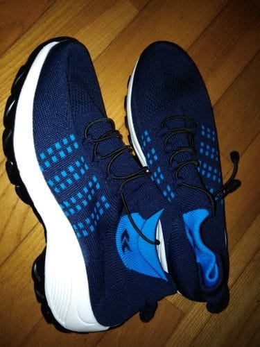 Customer photo review of Ortho Stretch Cushion Shoes - White Blue
