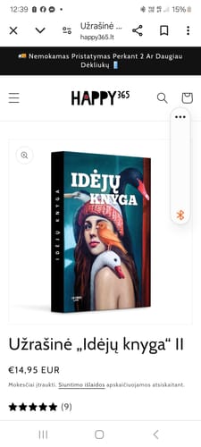 Customer photo review of Užrašinė „Idėjų knyga“ II