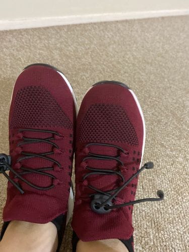 Customer photo review of Ortho Stretch Cushion Shoes - Red