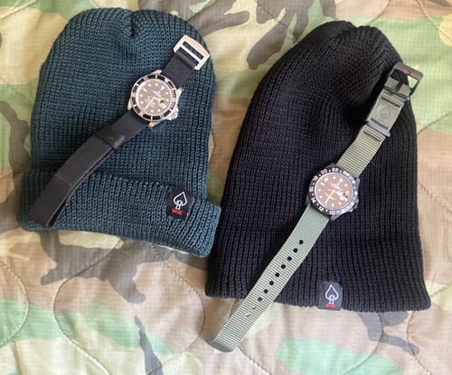 Customer photo review of W.O.E. US-Made Merino Beanie (NEW)