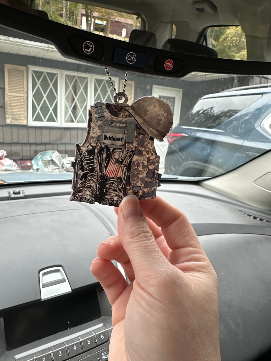 Customer photo review of Military Uniform - Boots & Hat - Personalized Flat Acrylic Ornament