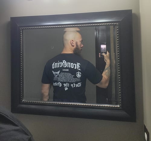 Customer photo review of Determination 'Defy The Odds' Heavyweight T-Shirt