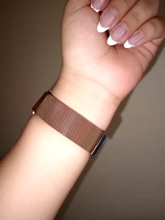 Customer photo review of Bracelet milanais fermoir magnétique