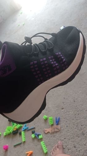 Customer photo review of Ortho Stretch Cushion Shoes - Black Purple