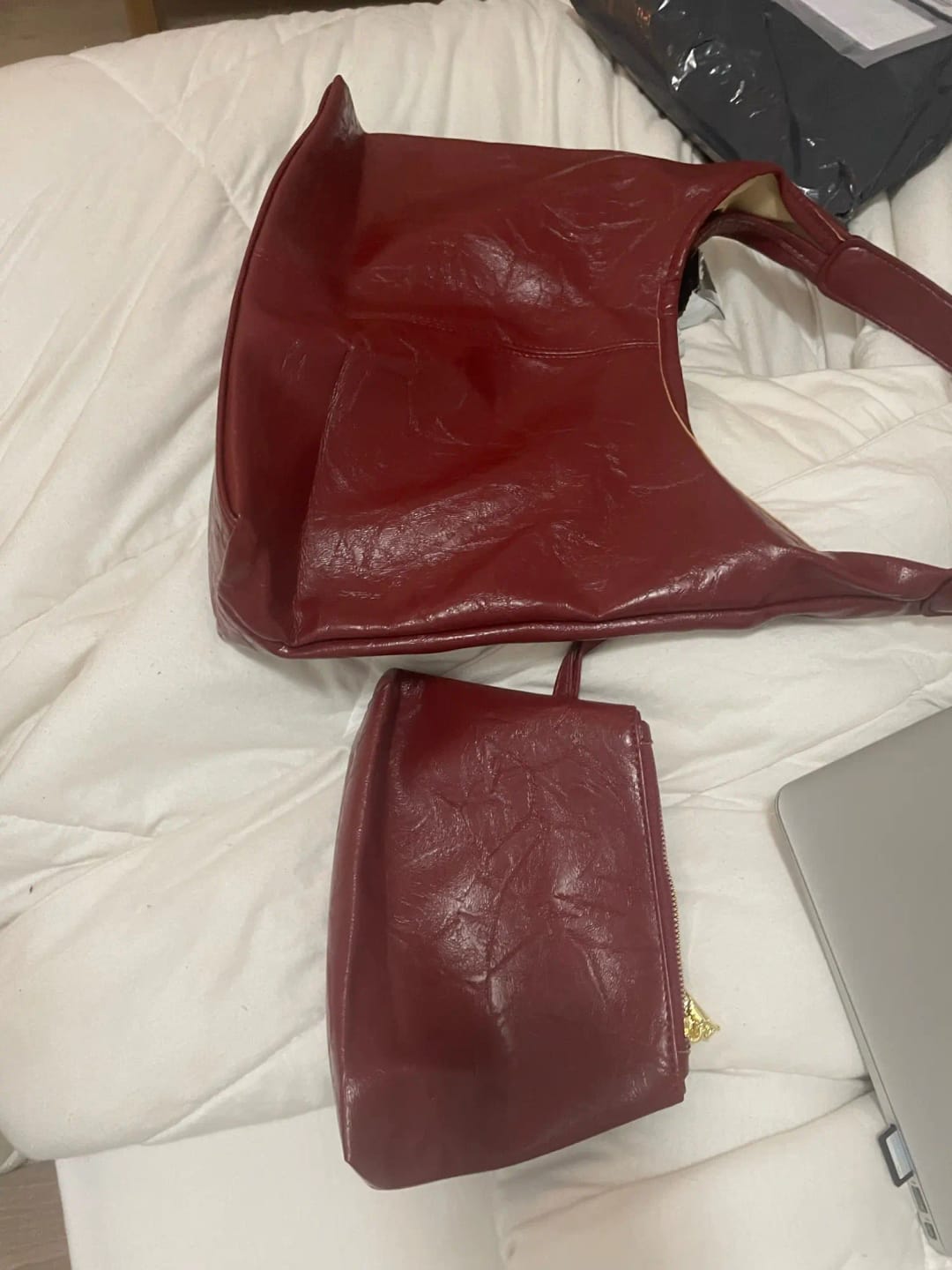 Customer photo review of MARION - Grand Sac à Main Fourre-Tout en Cuir Chic