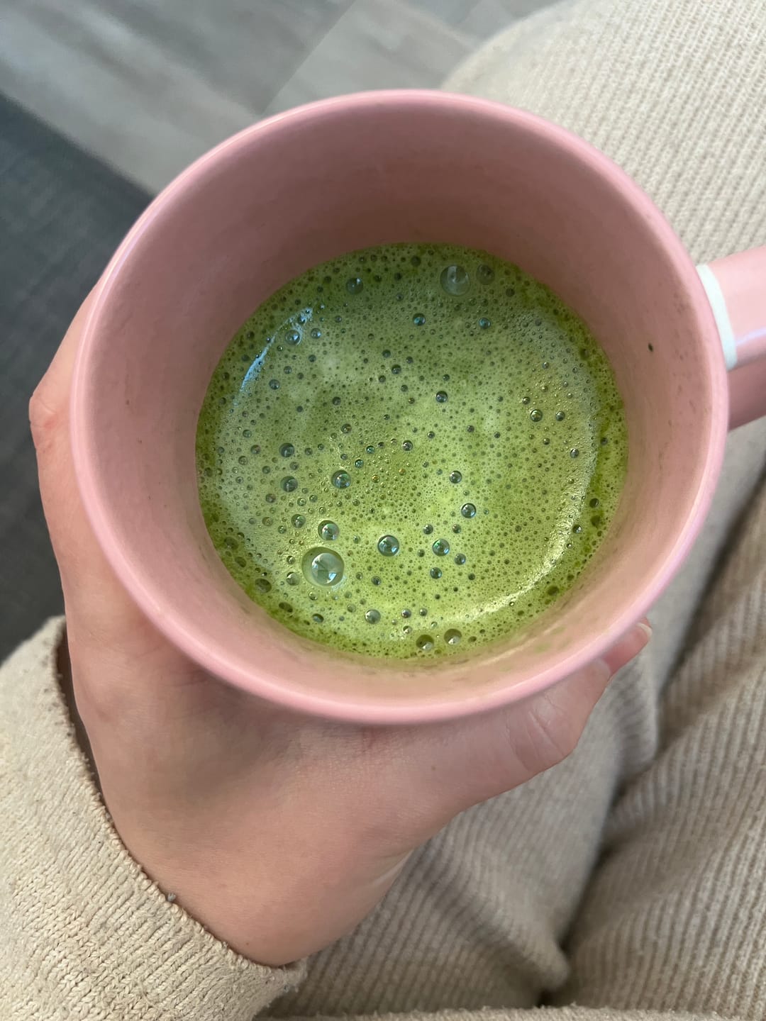 Customer photo review of Premium Ceremonial Matcha 100g