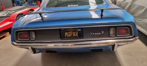 Customer photo review of 1967 CALIFORNIA LICENSE PLATE 6"x12" (156.5mm x 305mm)