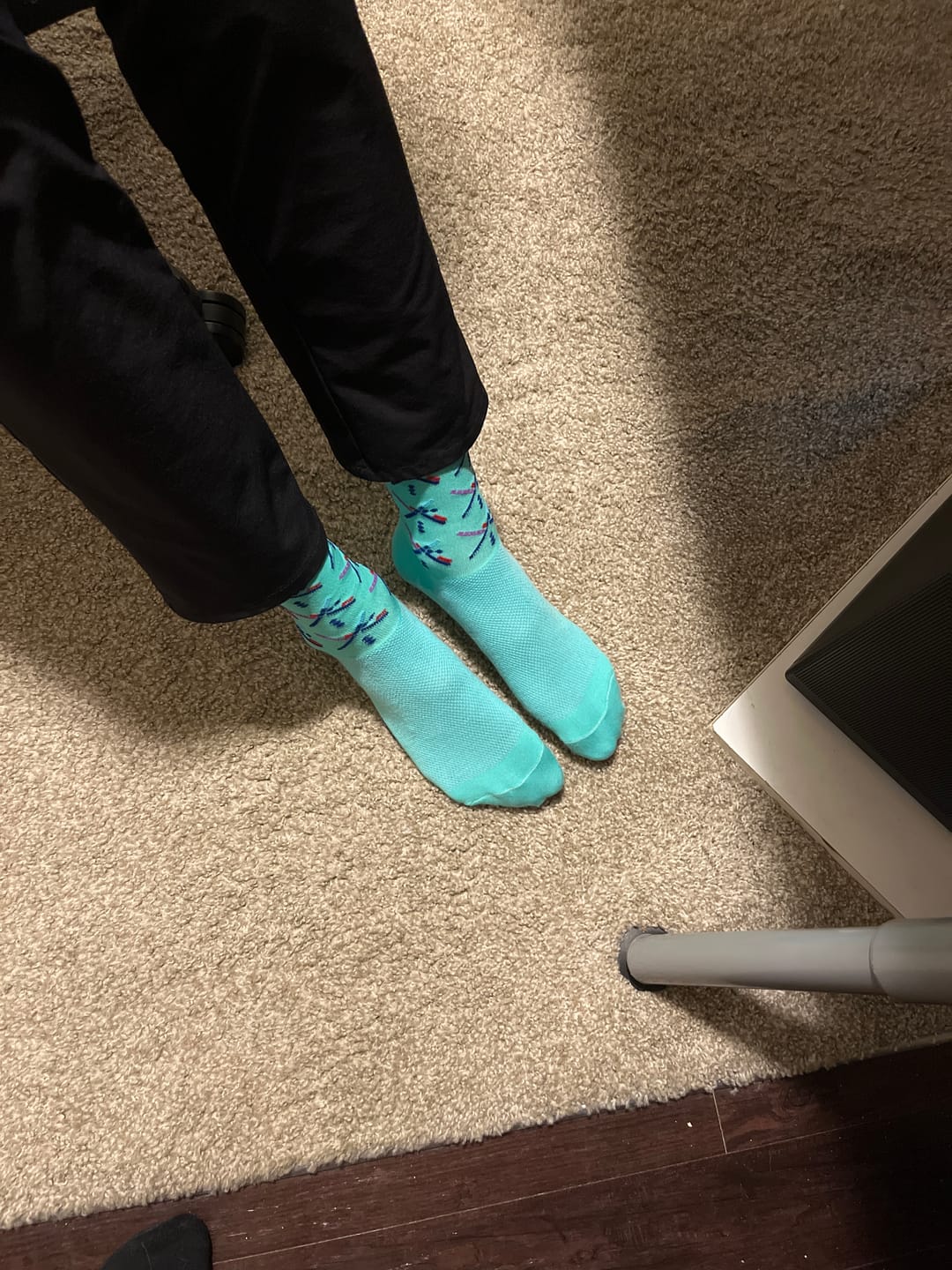 Customer photo review of The Athletic PDX Airport Carpet Socks