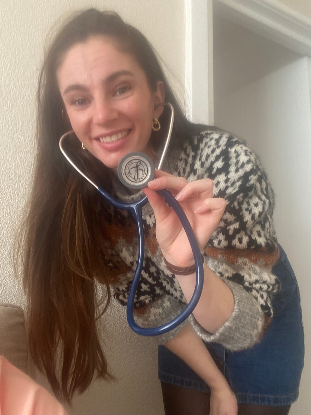 Customer photo review of Littmann Classic III Monitoring Stethoscope: Navy Blue 5622