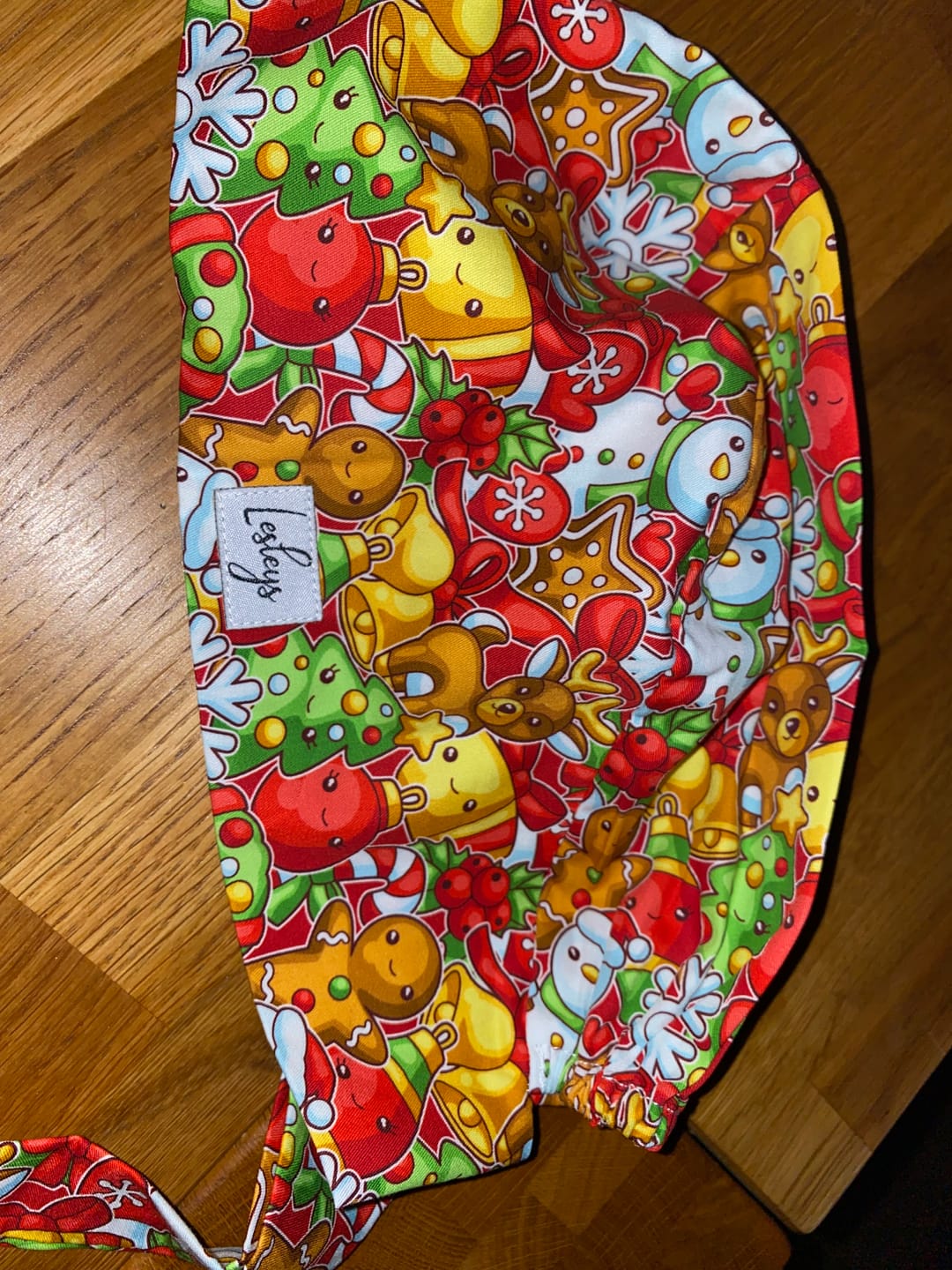 Customer photo review of Bandana OP Haube Weihnachtsbäckerei