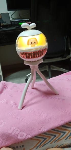 Customer photo review of Bunny Stroller Fan with Mosquito Repellent