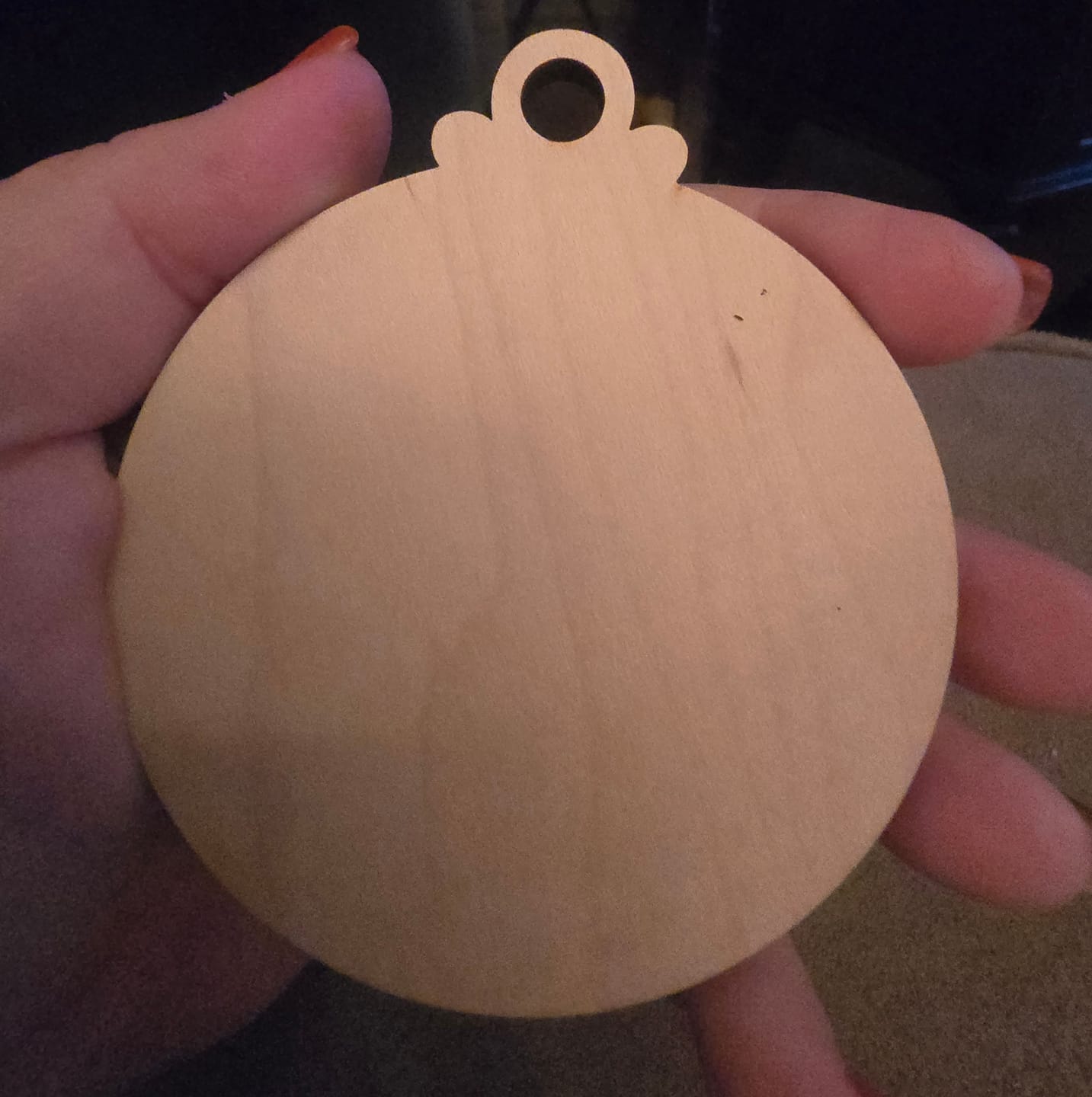 Customer photo review of Unfinished Wood Christmas Ornament Shape - Craft - up to 36" DIY