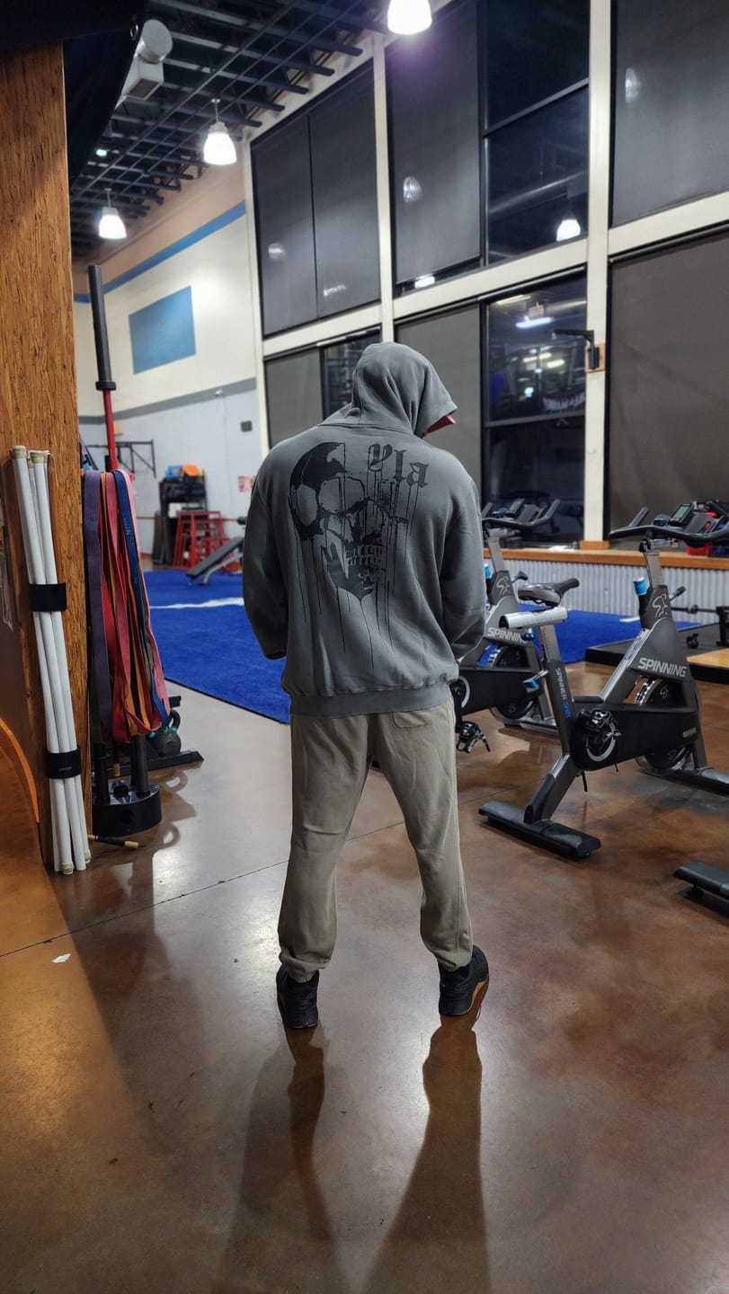 Customer photo review of 551 - Drippy Skull Hoodie