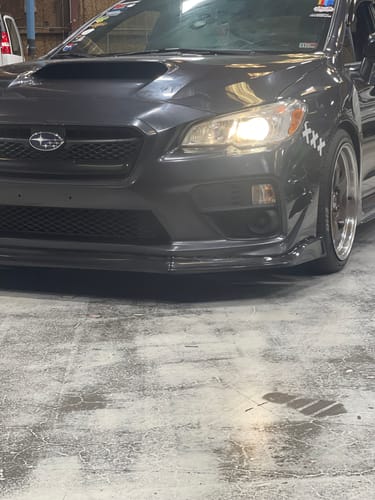 Customer photo review of Fits 2015-2021 Subaru WRX STI Front Splitter Spoiler Lip (Carbon Fiber Print)