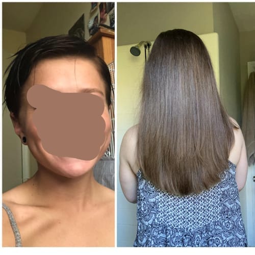 Customer photo review of Veganes Haaröl für schnelles Wachstum