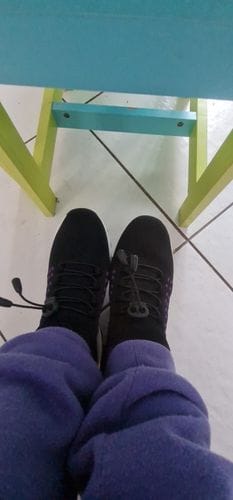 Customer photo review of Ortho Stretch Cushion Shoes - Midnight Black