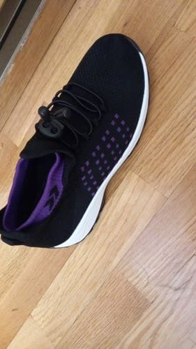 Customer photo review of Ortho Stretch Cushion Shoes - Black Purple