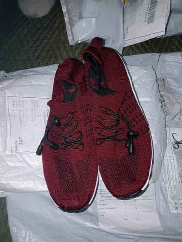 Customer photo review of Ortho Stretch Cushion Shoes - Red