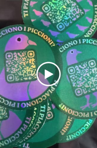 Customer video review of Sticker Olografici