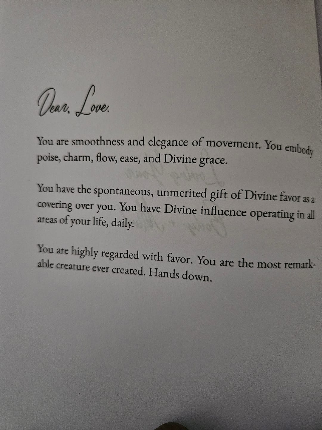 Customer photo review of A Love Letter To You - Paperback