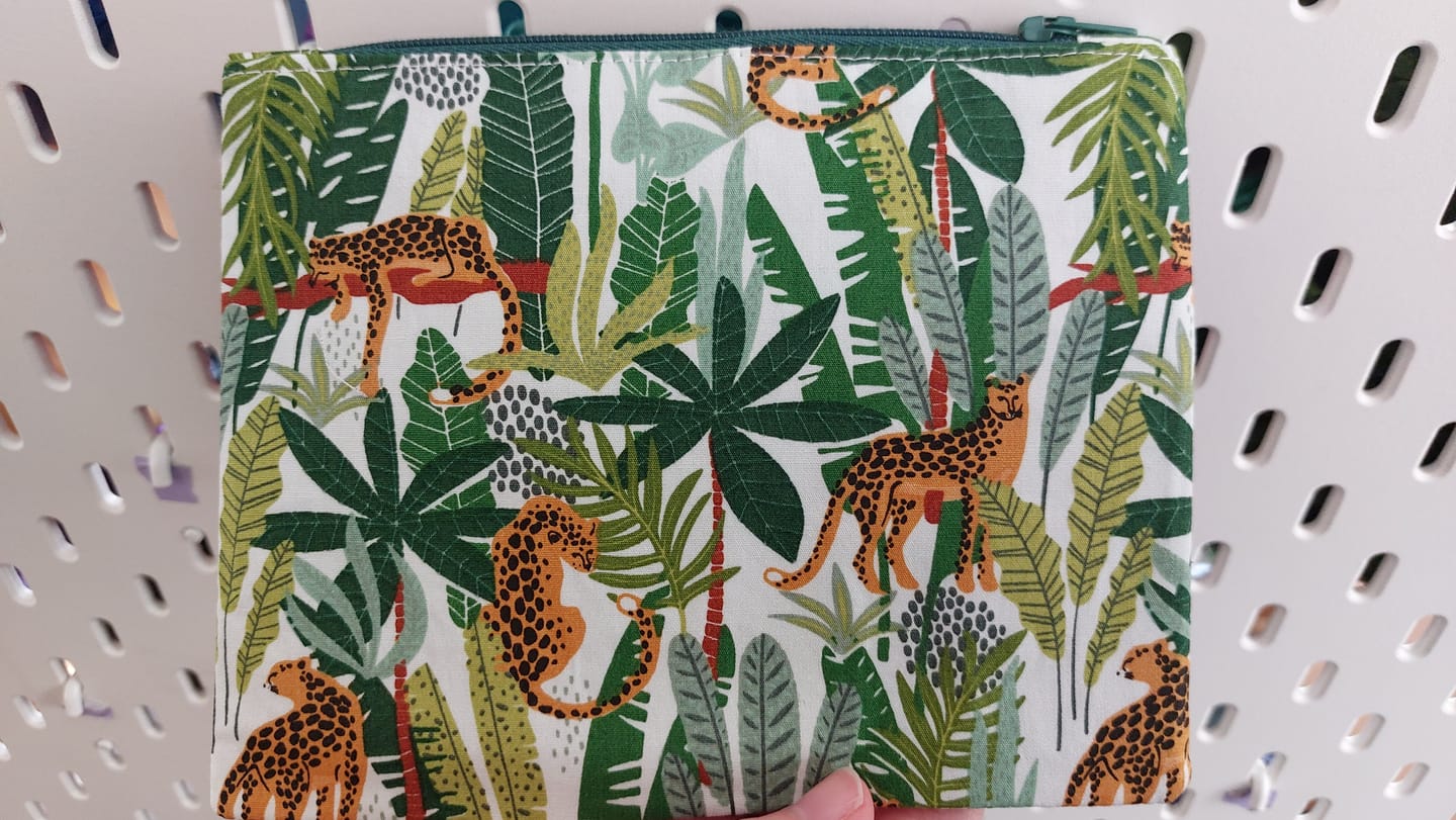 Customer photo review of Jungle Leopards Rose & Hubble Cotton Poplin Fabric