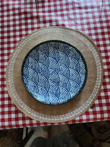 Customer photo review of Assiette Japonaise Seigaiha