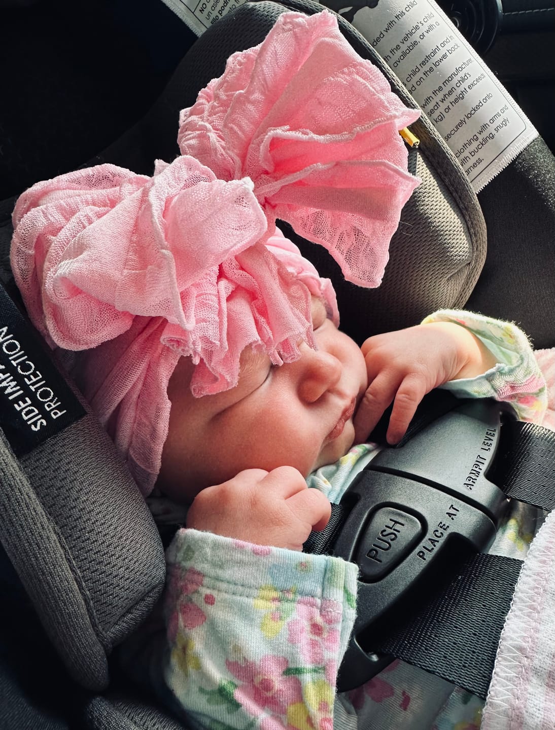 Customer photo review of Ruffled Headband- Aqua