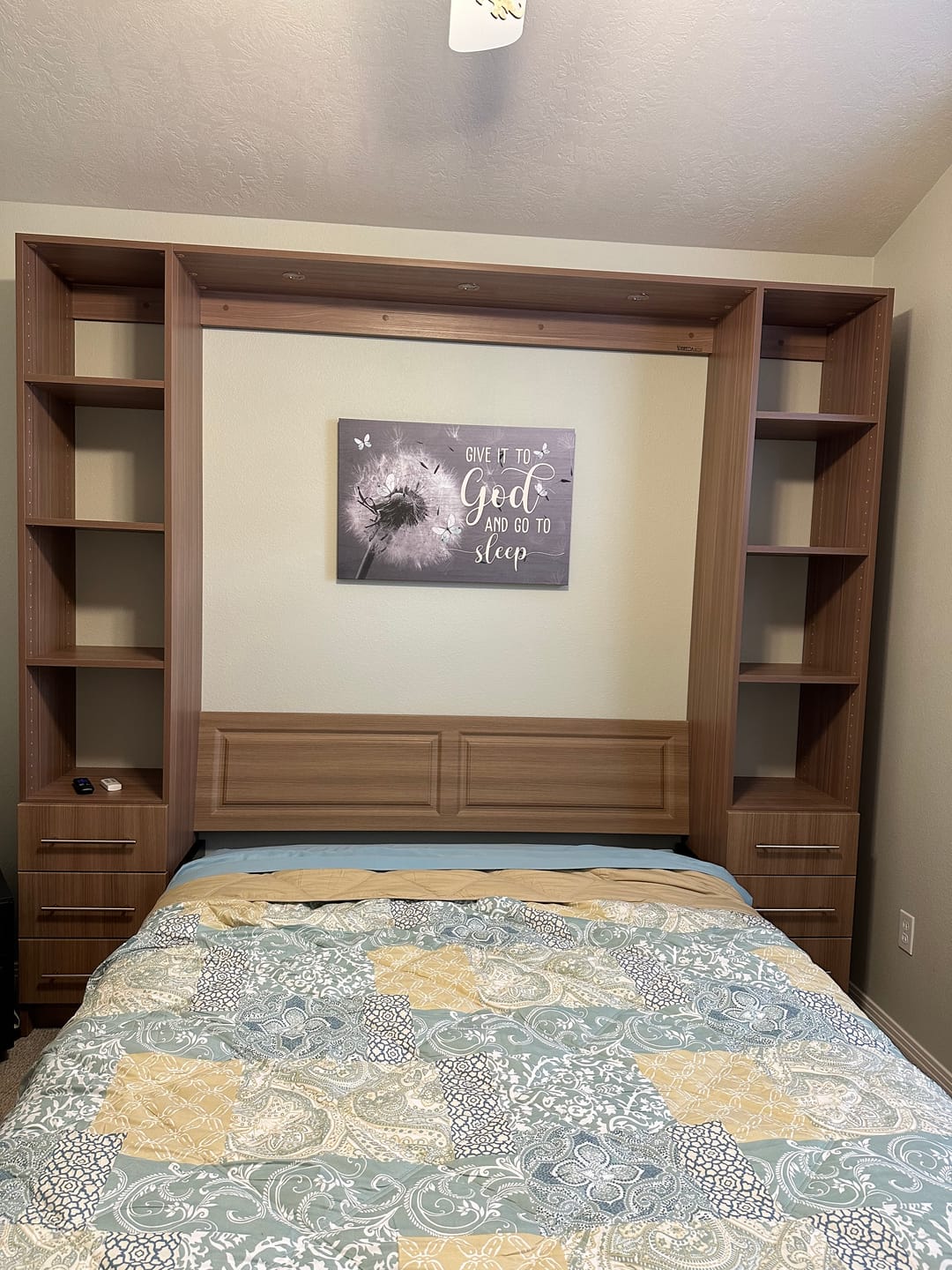 Customer photo review of Dandelions Give It To God And Go To Sleep Wall Art Canvas