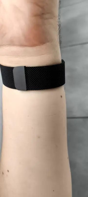 Customer photo review of Bracelet milanais fermoir magnétique