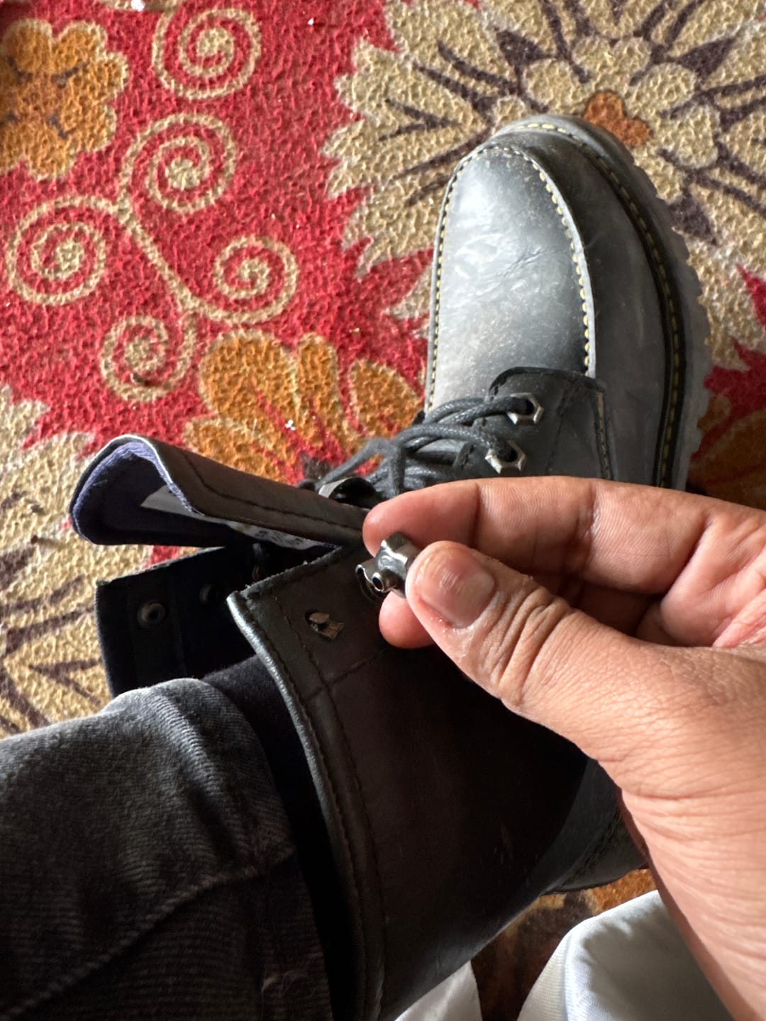 Customer photo review of boots moc-toe black