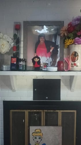 Customer photo review of Dolly® Personalized Crochet Doll with Photo Card