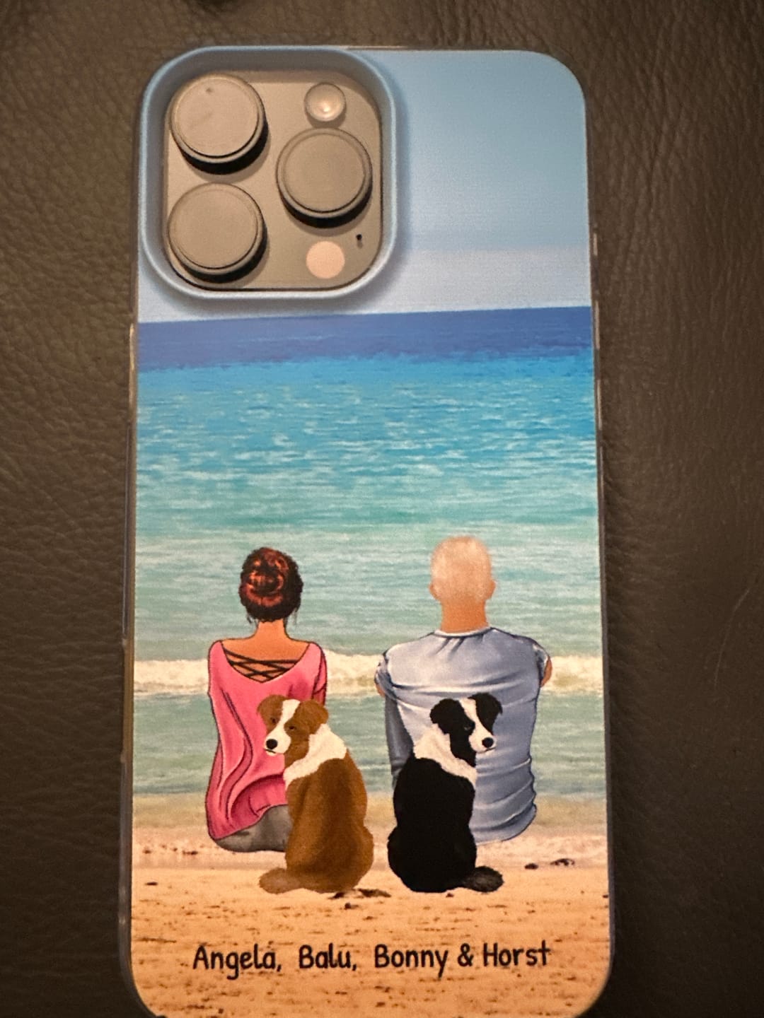 Customer photo review of Unterwegs mit Haustier Pärchen - Individuelle Handyhülle