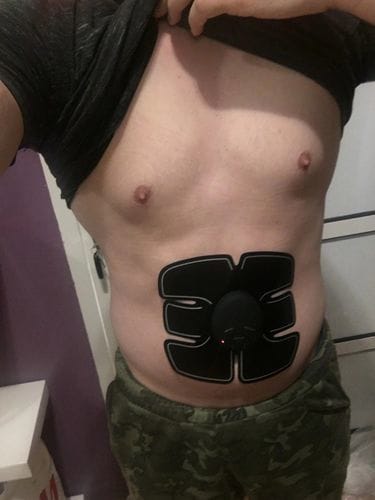 Customer photo review of Elettrostimolatore muscolare e addominale