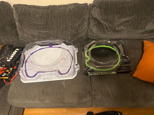 Customer photo review of Beyblade X BX-32 Wide 3-Player Extreme Stadium