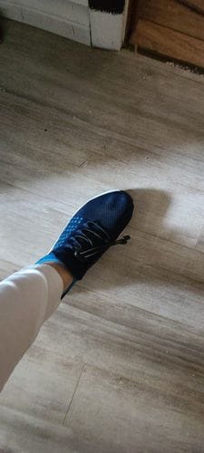 Customer photo review of Ortho Stretch Cushion Shoes - White Blue