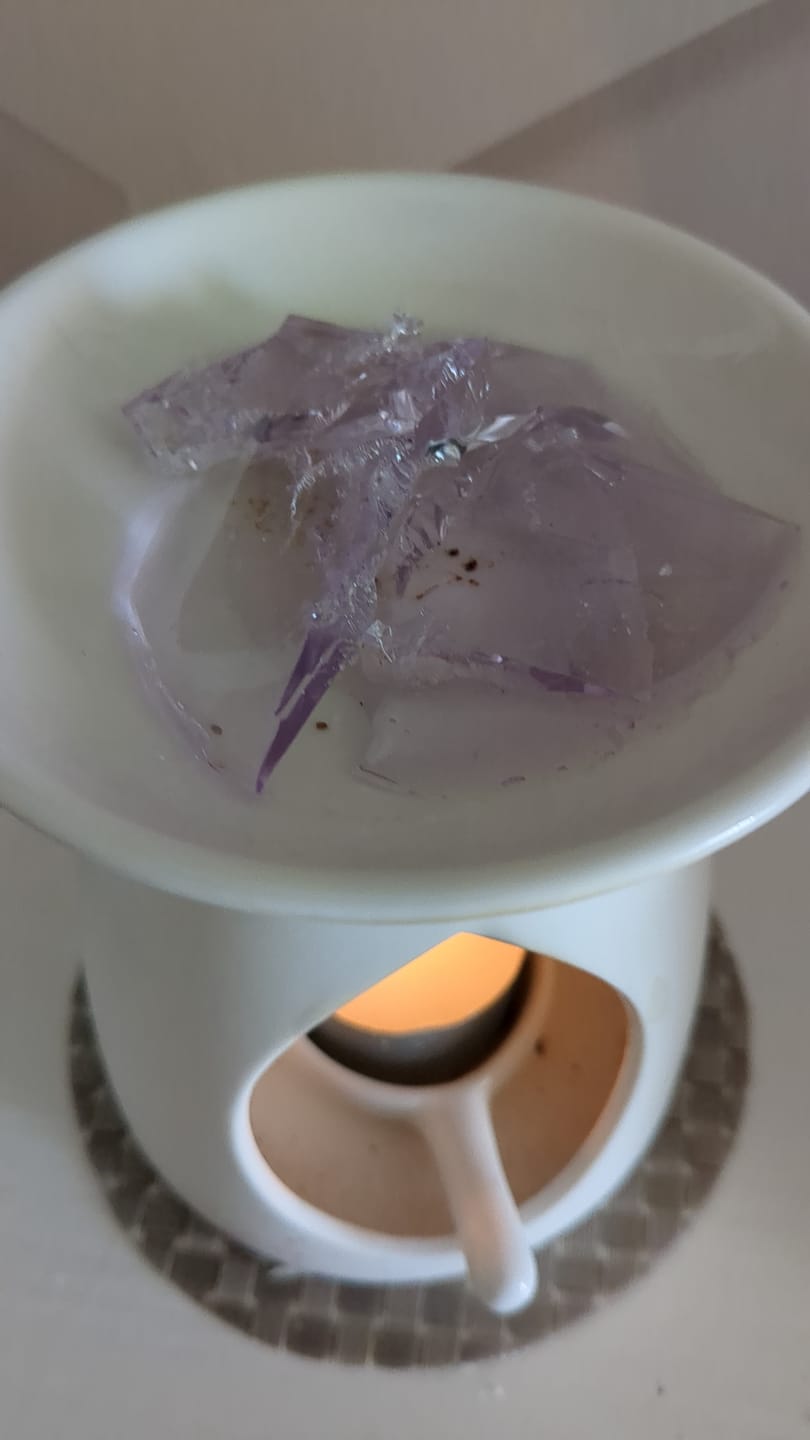 Customer photo review of Blueberry & Vanilla Gel Melt