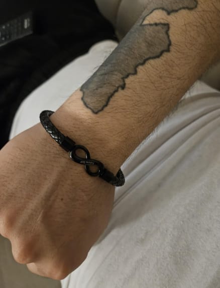 Customer photo review of "To My Man" Infinity Personalized Bracelet