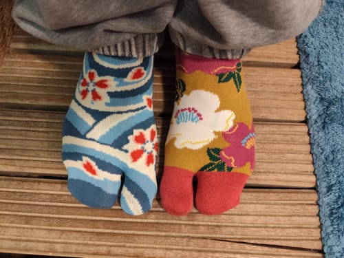 Customer photo review of Chaussettes Japonaises Femme