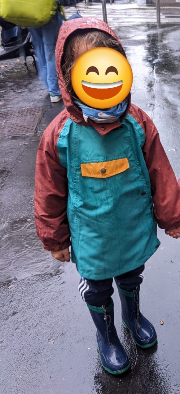 Customer photo review of Teal Recycled Waterproof Anorak