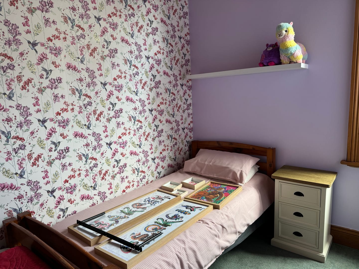 Customer photo review of Tavira - Leafy Wonderland Wallpaper - Sage