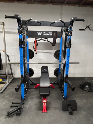 Customer photo review of Major Fitness B52 All-In-One Home Gym Smith Machine