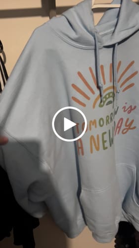 Customer video review of Tomorrow Is A New Day (Rainbow) - Hoodie
