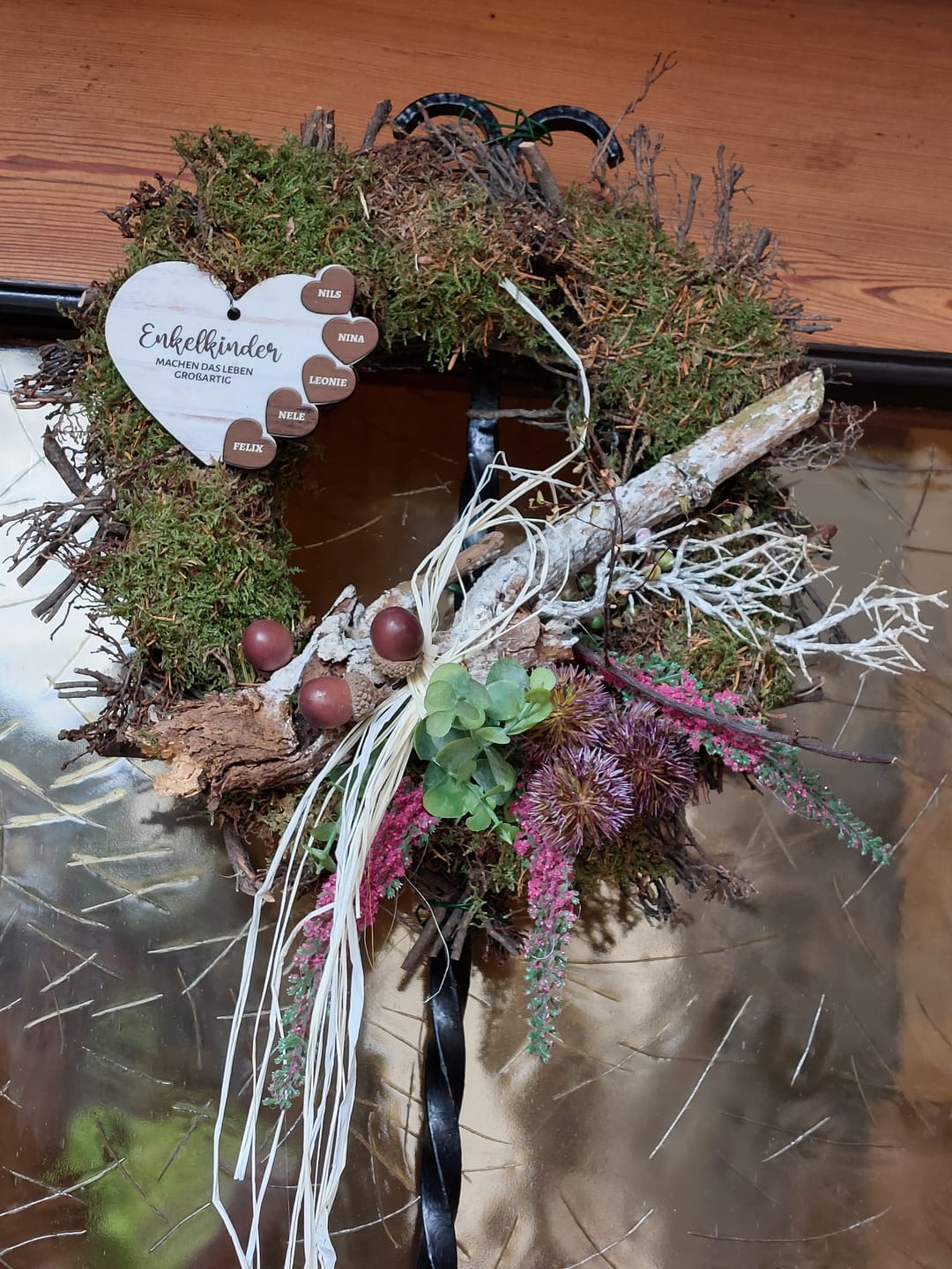 Customer photo review of Meine Enkelkinder - Großeltern-Herzen Ornament